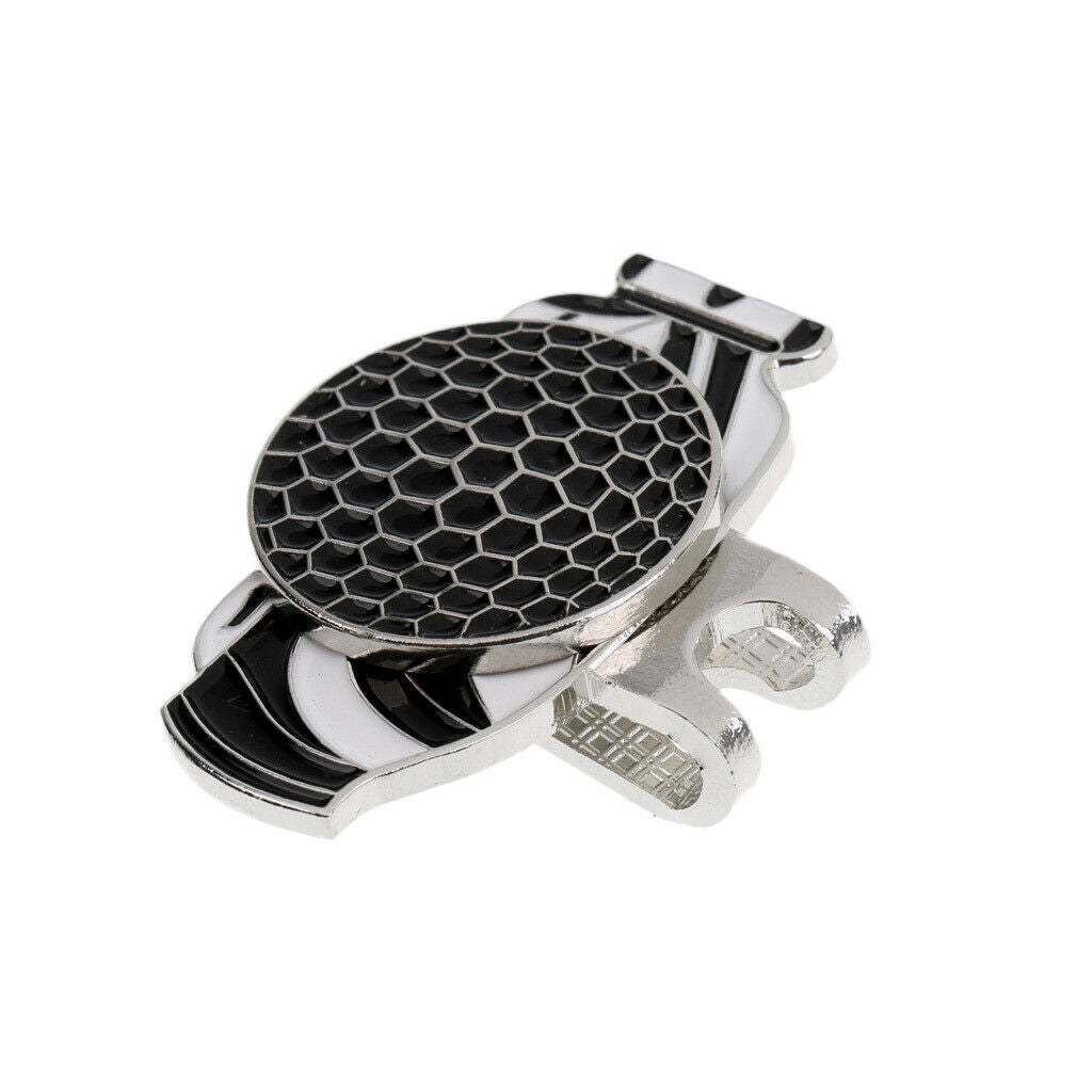3Pcs Golf Bag Alloy Golf Ball Marker with  Hat Clip Golfer Gifts