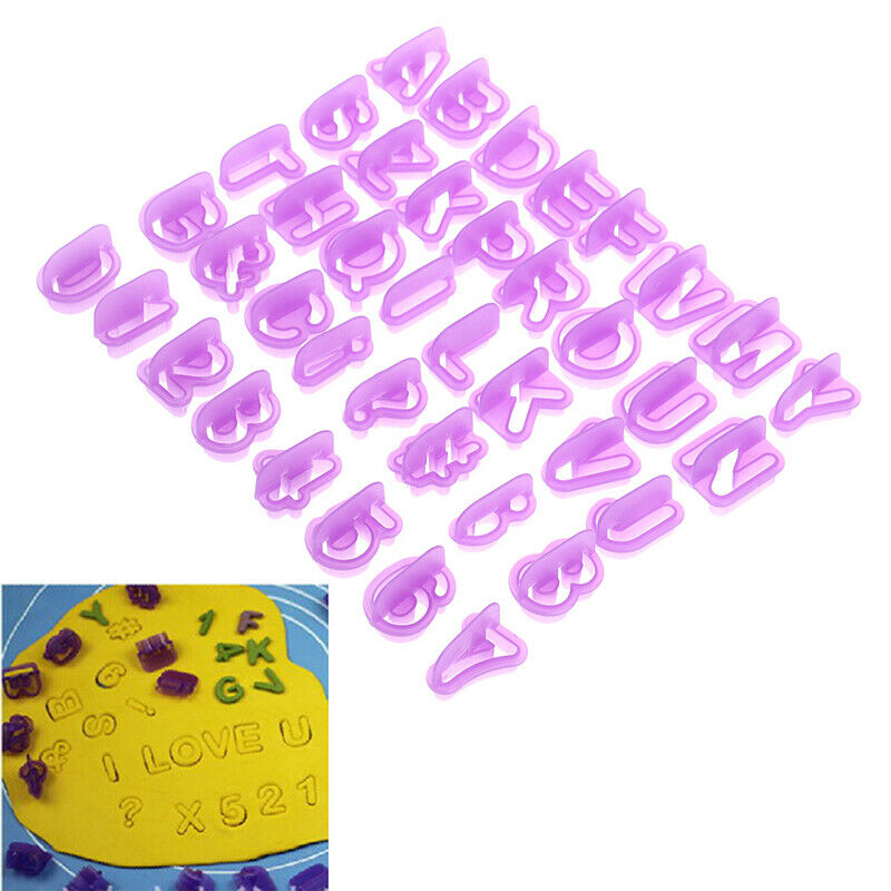 40Pcs/1Set Cake Baking Letter Cookie Fondant Alphabet Number Mold DIY Mold TDD