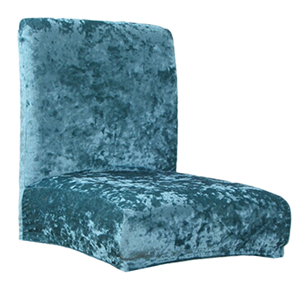 2x Spandex Short Back Dining Room Chair Seat Cover for Wedding Banquet Party