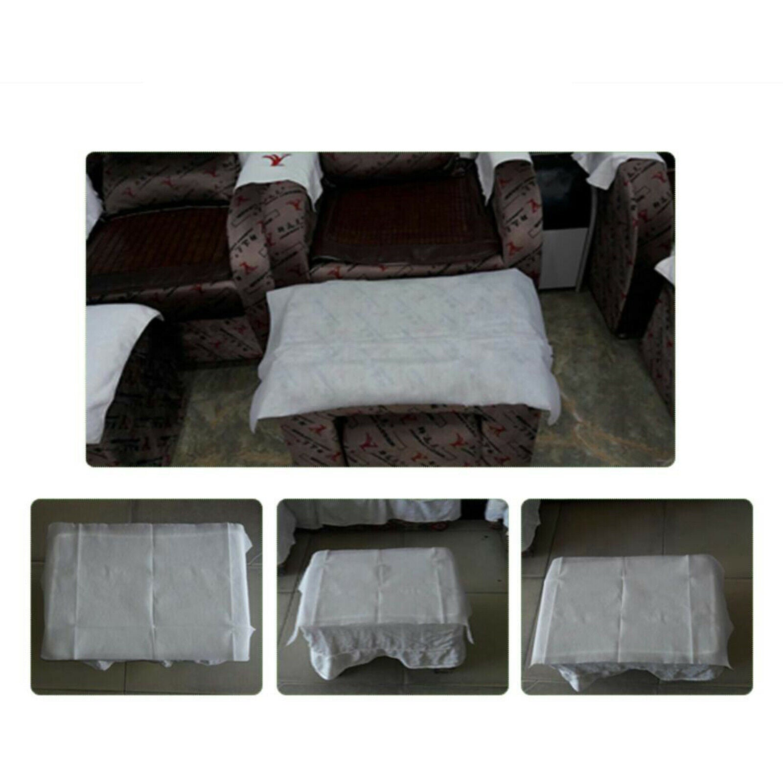 100PCS 15.7"x27.6" Disposable Bed Sheets Non-woven for Massage SPA Table White