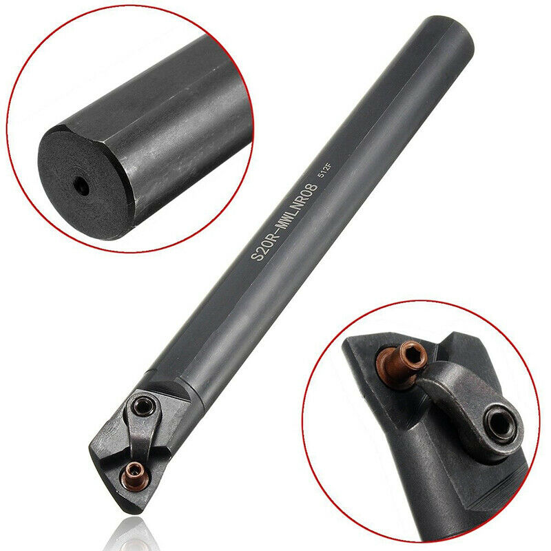 S20R-MWLNR08 20mm Lathe Turning Tool Holder With 10X WNMG0804 Carbide Ins Y1