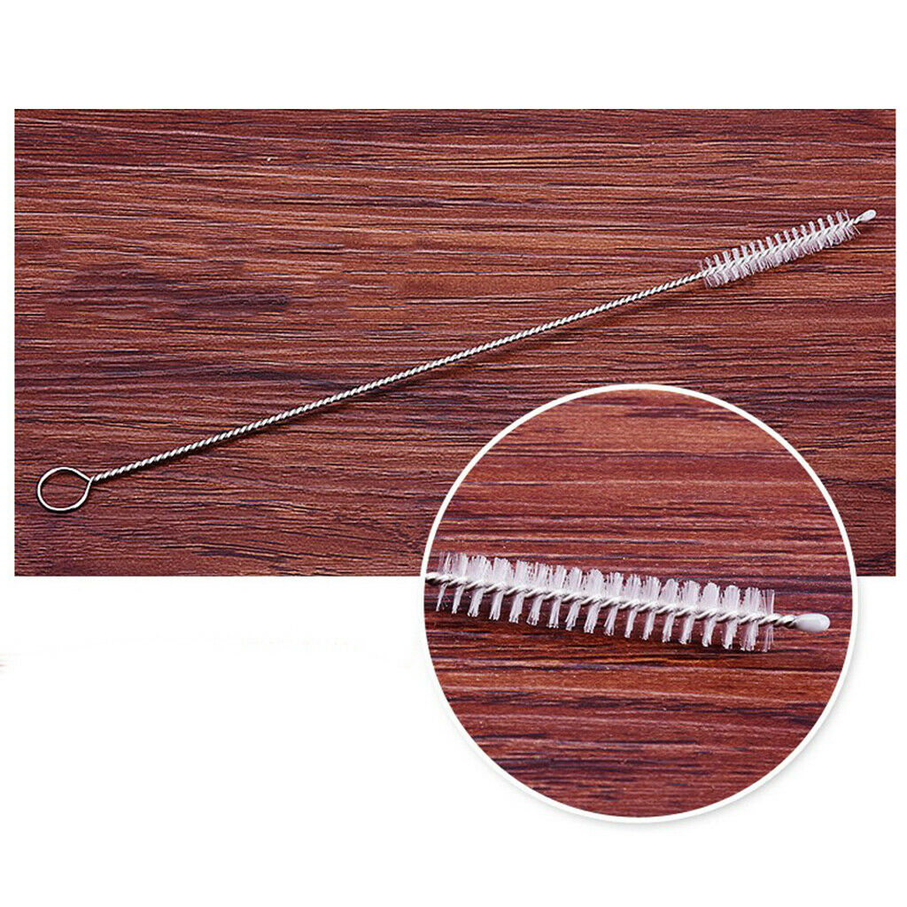 6 Pieces Silicone Drinking Straw Stainless Steel Cocktail Straws Reusable