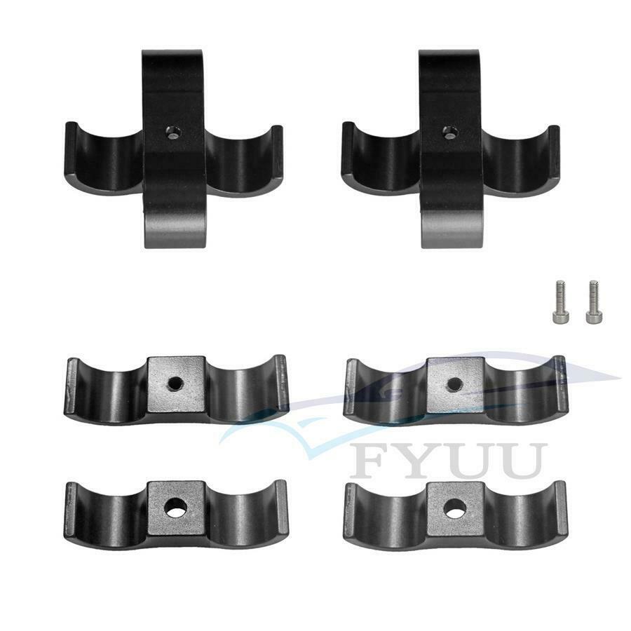 8Pcs CNC AN8 Braided Fuel Oil Hose Line Separator Clamp Fuel Oil Lines