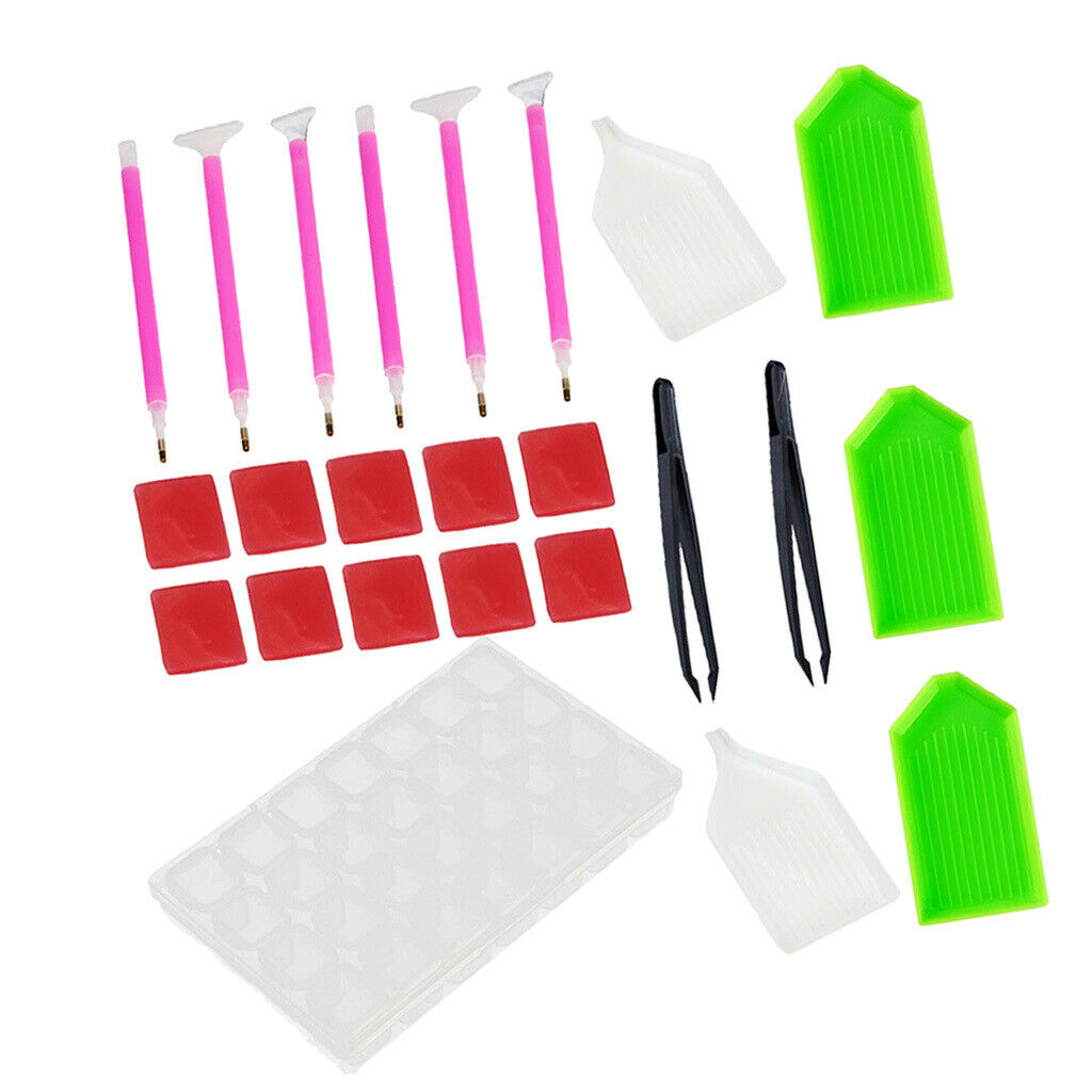 24pcs Diamond Painting Tools Kit 5D Diamond Embroidery Painting Accessories