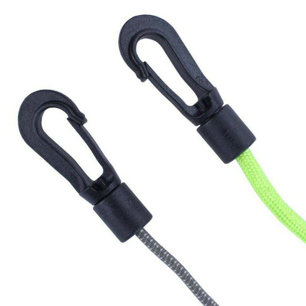 60Pcs Shock Bungee Cord Hook Karabiner Cord Black for 5mm Bungee Straps