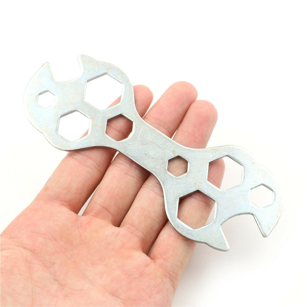 10 In 1 Multi Function Bike Bicycle Steel Wrench Hexagon Spanner Repair ToolBDAU