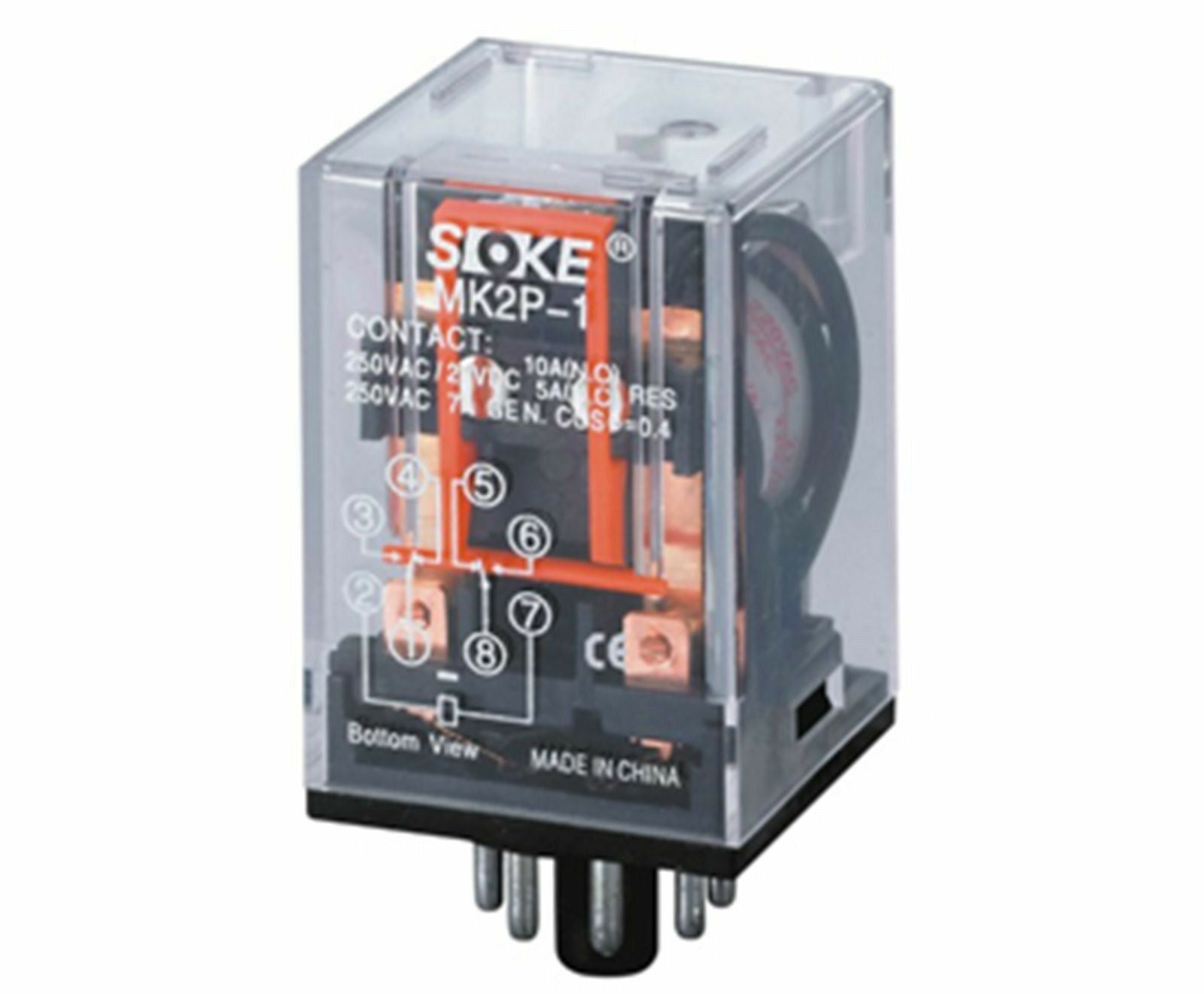 Power Relay MK3P-I 12/24VDC Coil 7/10A 250V 11 Pins 3PDT With PF083A Socket