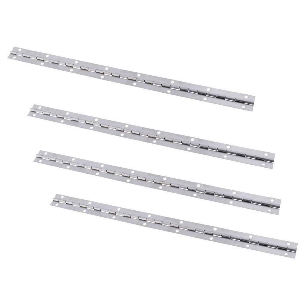 4pcs 15''x1'' Boat Piano Hinge Stainless Marine Deck & Cabin Hardware Single
