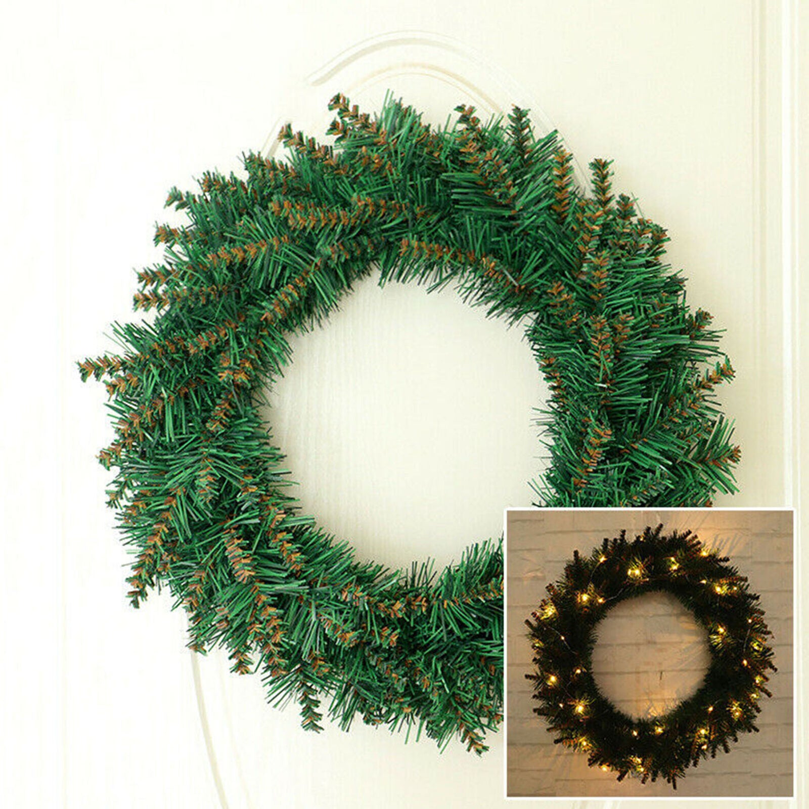 Outdoor Christmas Garland Wreath Garden Door 30cm Window Gate Decor Home