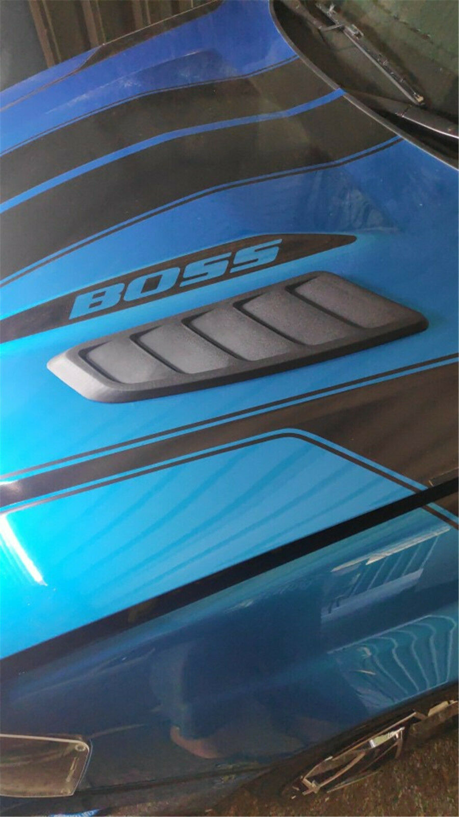 2x Car Air Flow Fender Intake Hood Scoop Vent Bonnet Cover Louvers Panels w/Tape