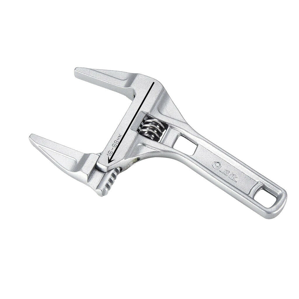 8inch Adjustable Wrench Spanner Shifter for 8-68mm Large Opening Wide Jaw Tools