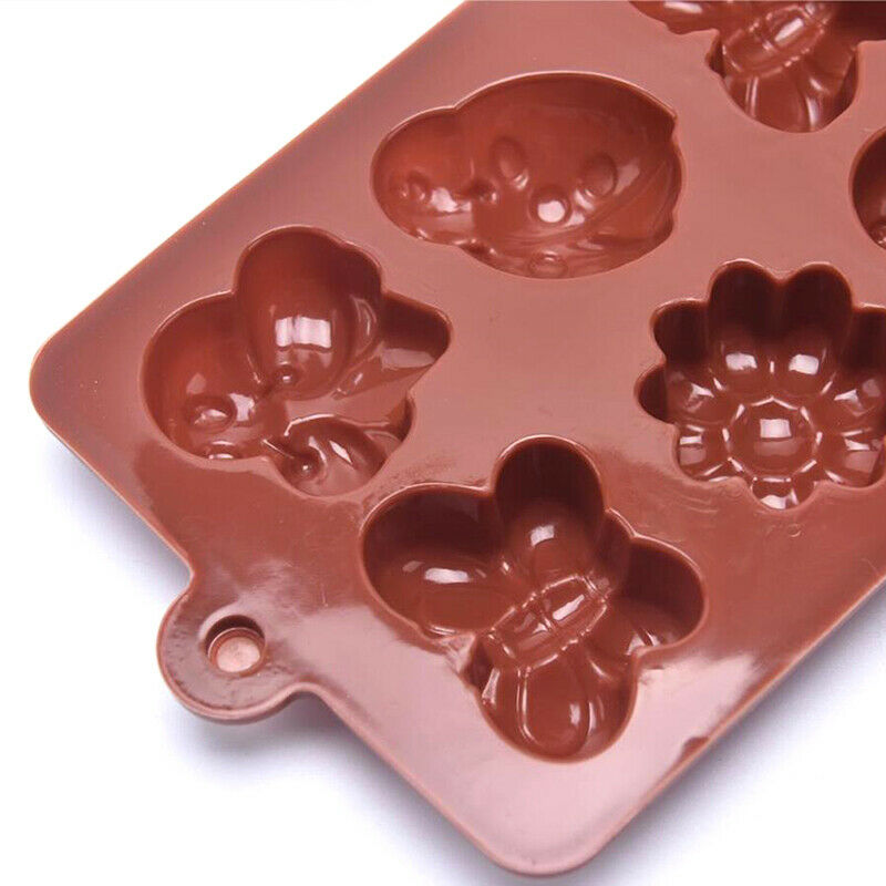 Silicone Butterfly Bee Insect Cake Mold Ladybird Chocolate Cake Baking Tr.l8