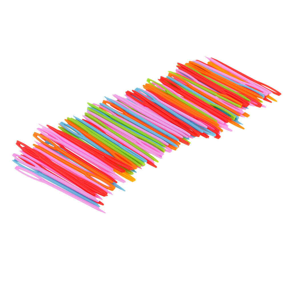 Set of 100 Colorful Sewing Needles Machine Needles Darning Needles Crochet Hooks