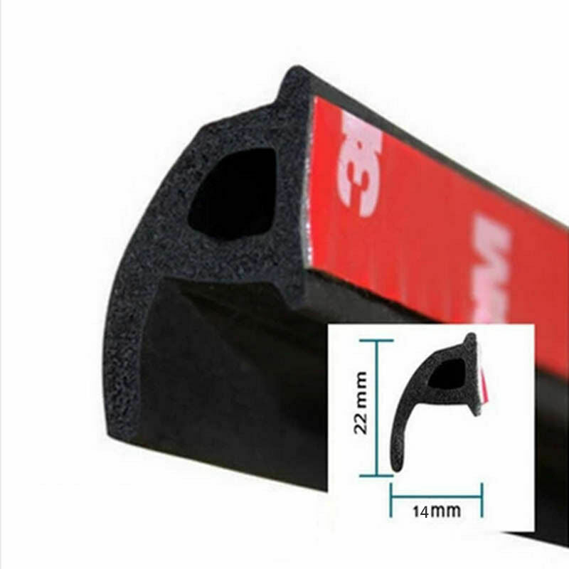 P-Type 4M Seal Strips Noise Insulation Anti-dust Weatherstrip Trim for cars door
