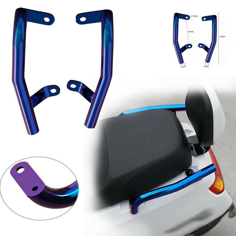 Motorcycle Electric Scooter Rear Armrest Shelf Luggage Bracket Tail Wing Rack