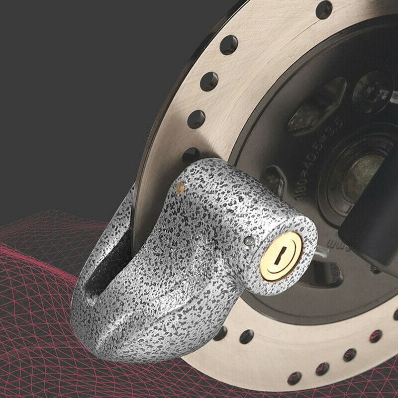 Press Type Anti Theft Wheel Disc Brake Lock For Motorcycle Scooter Bicycle Bikes