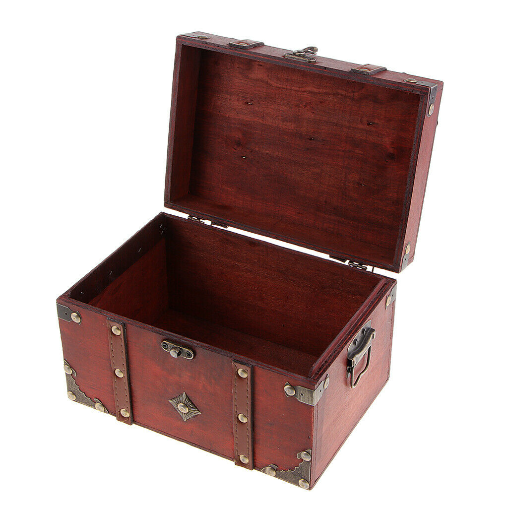 Wooden Jeweler Gift Box 2 Layers To Save Jewelry, Earrings And Rings - B