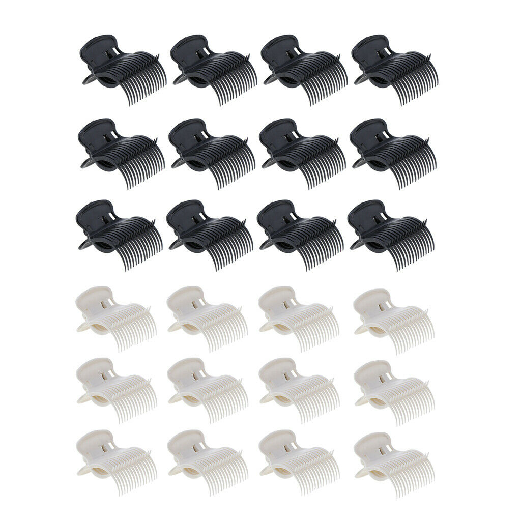 48Pcs Hairdressing Perming Roller Clip Hair Dye Coloring Curler Clips Clamps