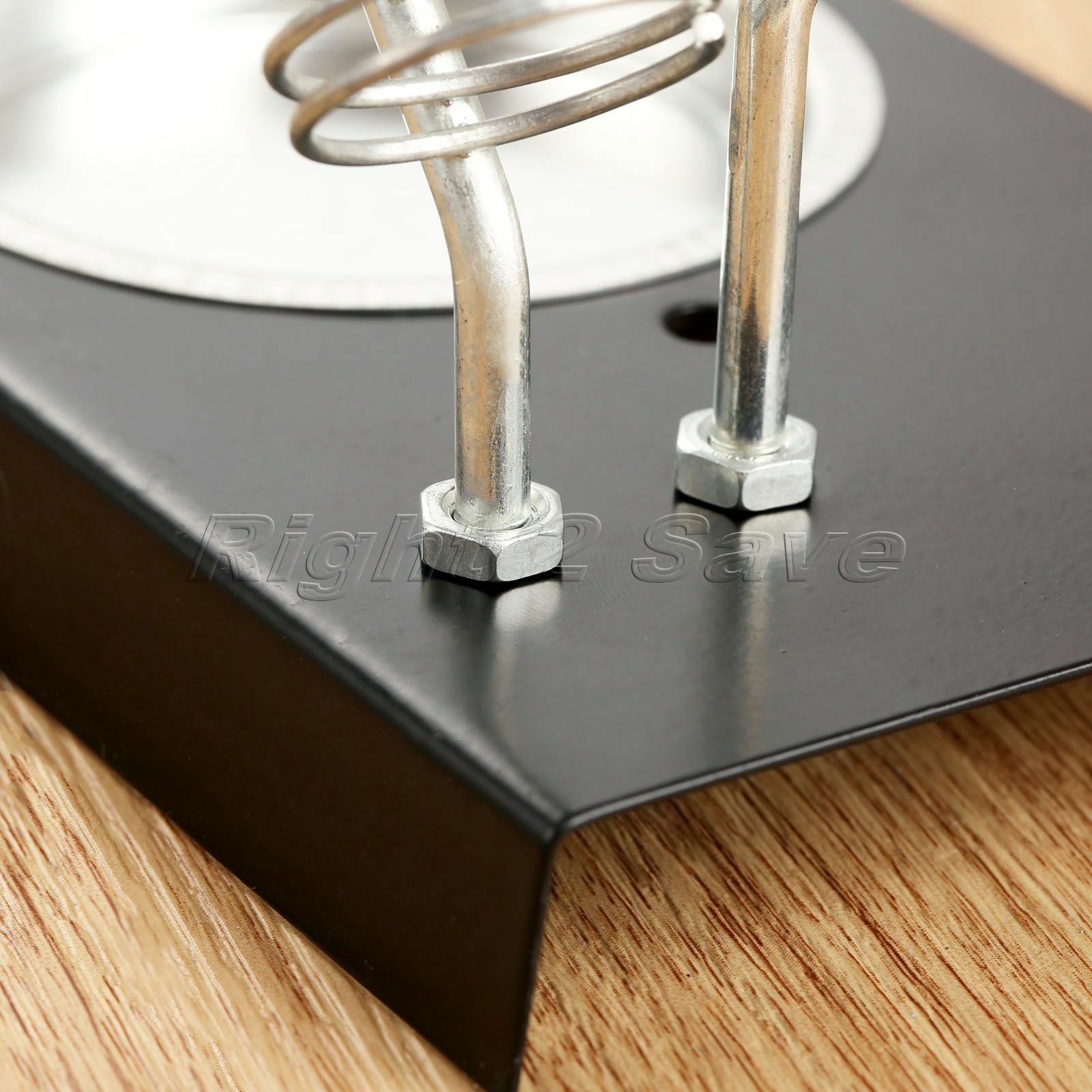 Soldering Iron Stand 5.04"*3.43" Metal Bottom Iron Two Grids Electric Iron Rack