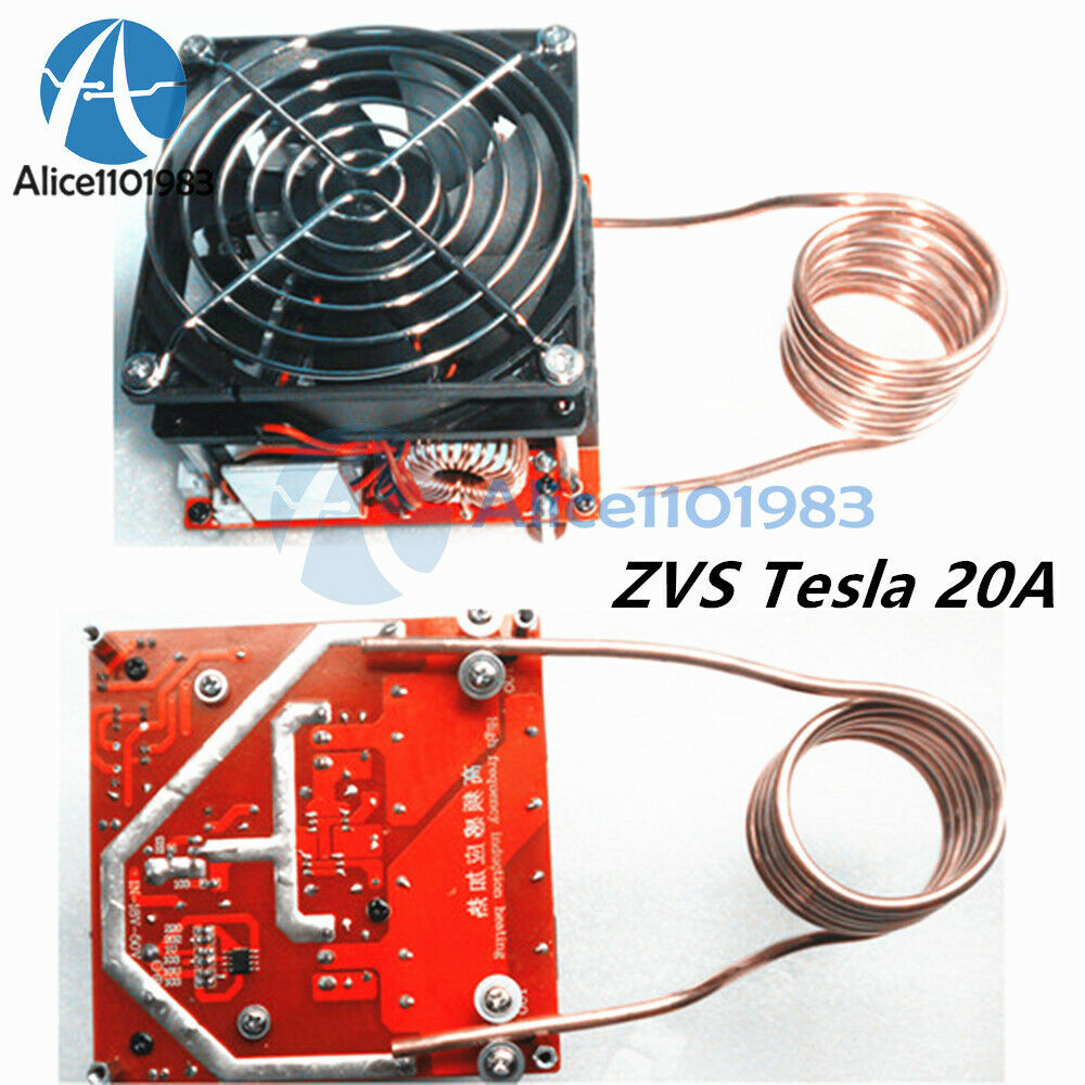 20A ZVS Induction Heating Board Flyback Driver Heater DIY Cooker + Ignition Coil