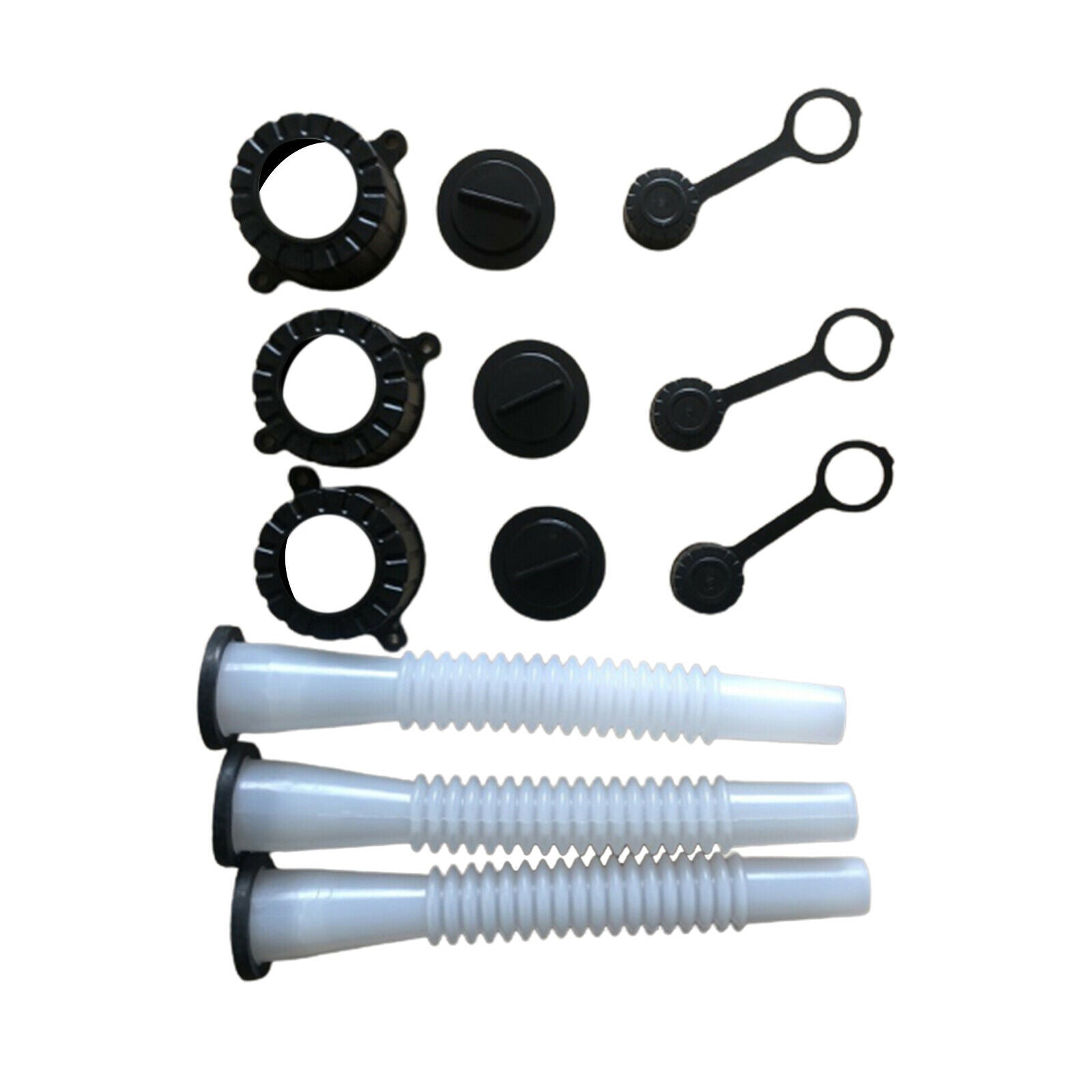 Gas Can Spout Universal Nozzle Kit with Vent Plugs with Gasket
