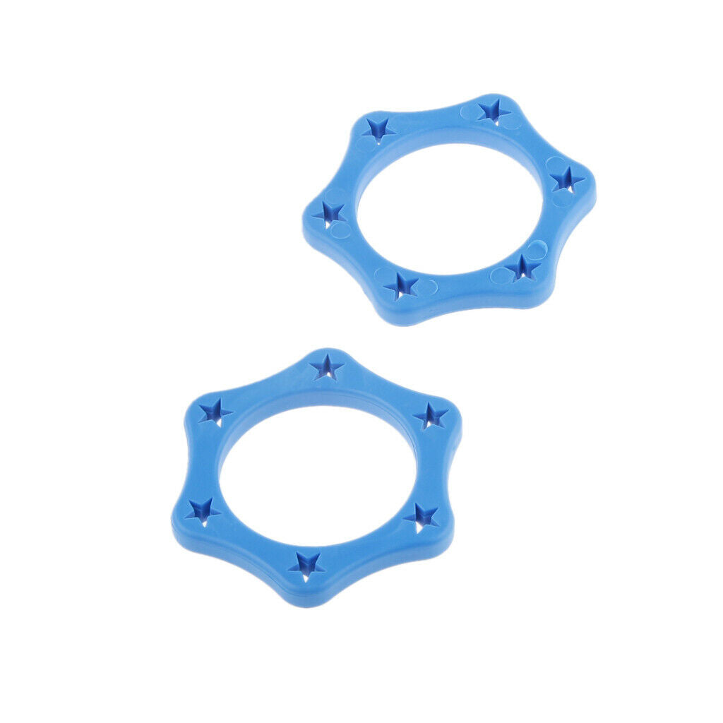 Almencla Hexagon Microphone Shockproof Protection Anti-slip Ring Blue