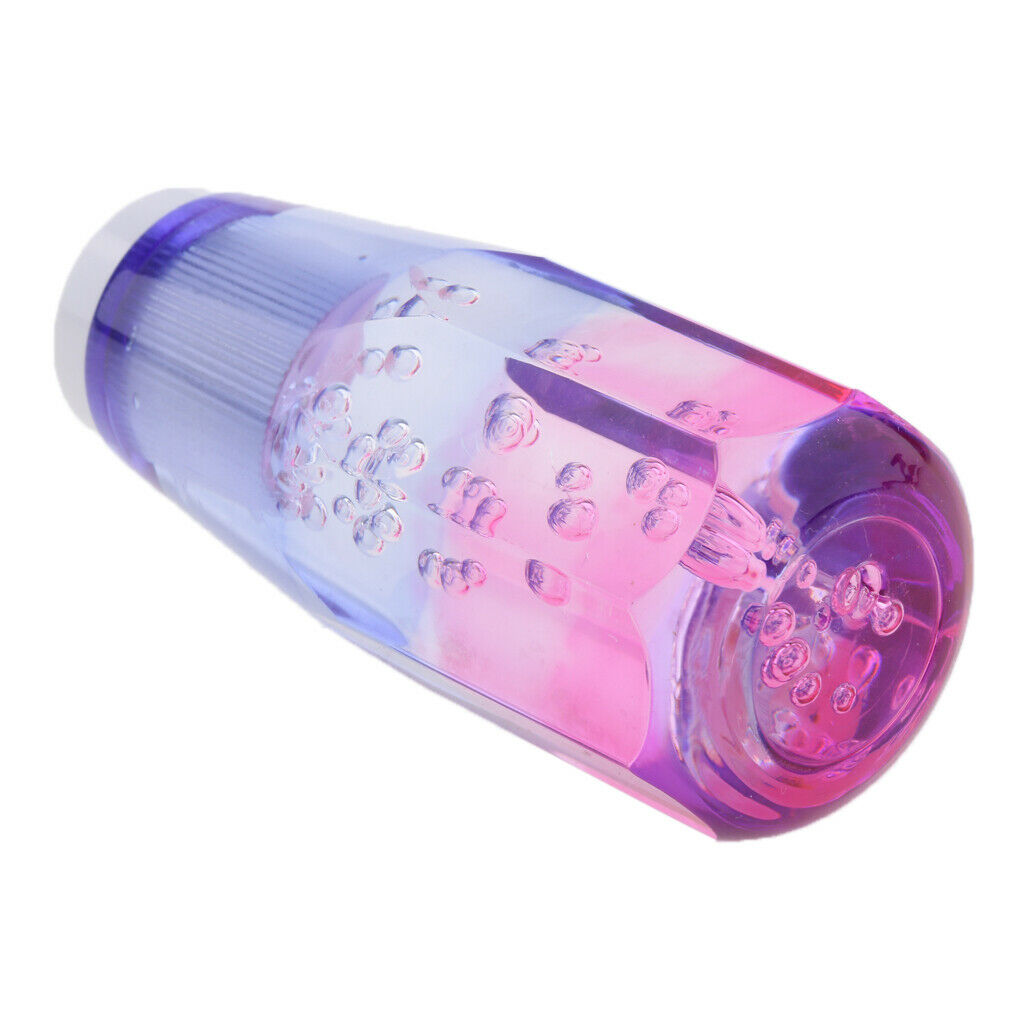 10cm Pink Blue Car LED Light Gear Shift Knob With Dual Port USB Charger