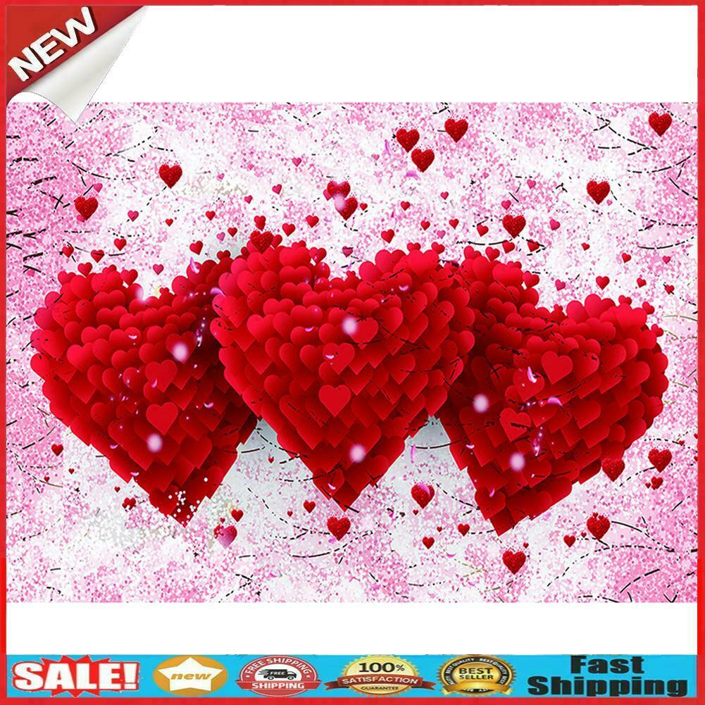 Full Round Drill Mosaic Craft DIY Valentine Love 5D Diamond Painting Poster @