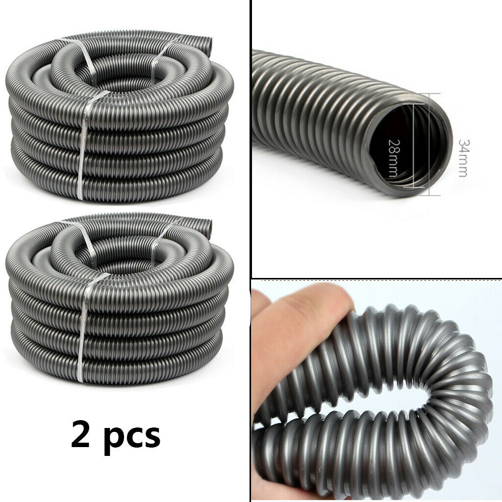 pack 2 Vacuum Bellows Hose Pipe Corrugated Tube Universal 28mm Inner Dia. 100%
