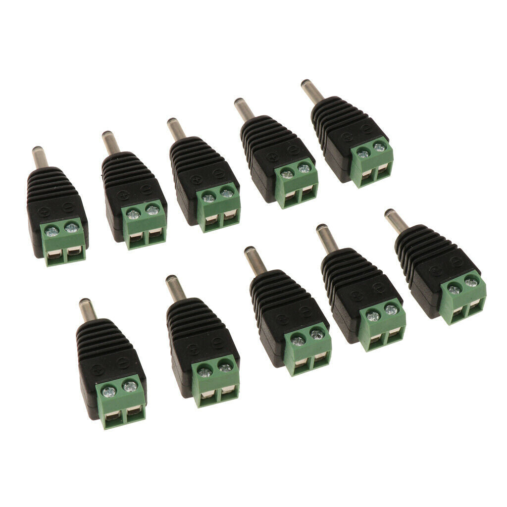 10 Pieces DC Power  Male Plug   Connector, 3.5x1.3mm Male Connection