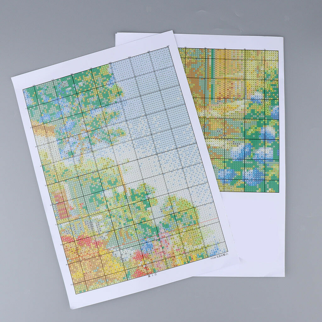 Cross Stitch Kit Embroidery Pattern Garden Villa Picture Embroidery Set
