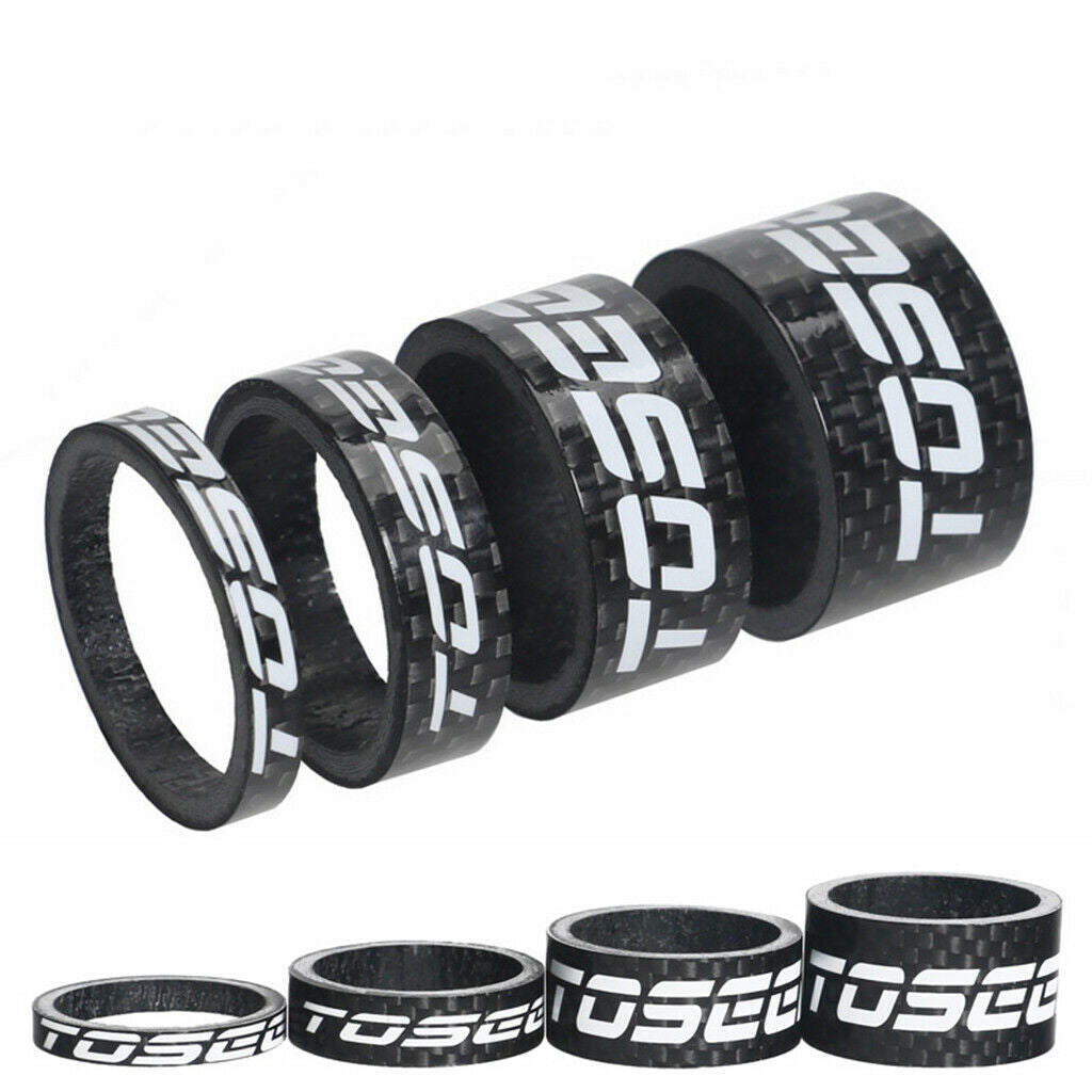 Carbon Fiber Spacer  Stem Spacers Set (4 Pieces) 28.6mm