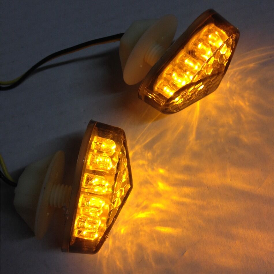 LED Turn Signals Lights for Kawasaki ZX6R ZX7R ZX9R ZX10R ZX12R ZZR600 Clear