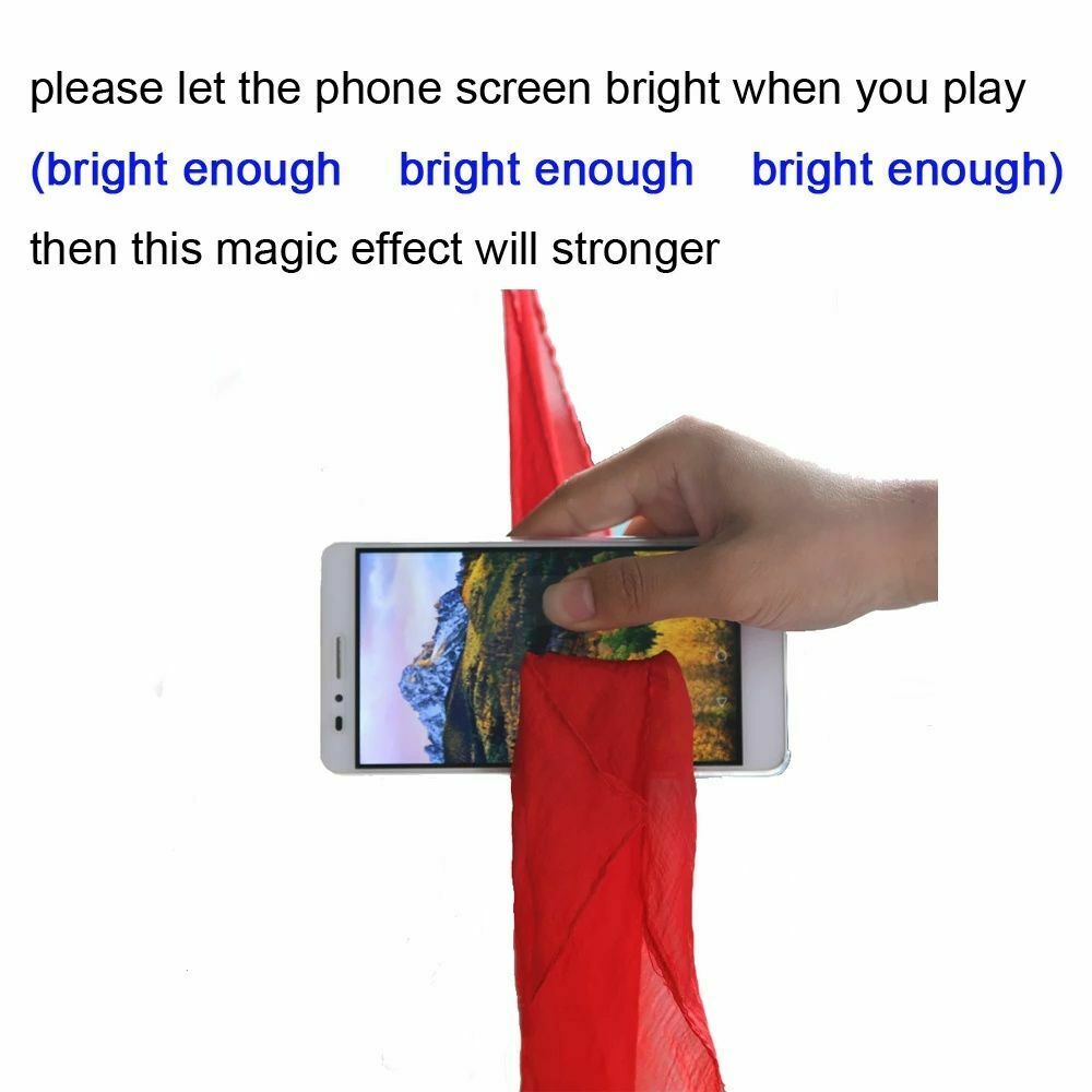 Tricks Silk Through Phone Magician Trick Magicians Gag Toys Magic Gimmick