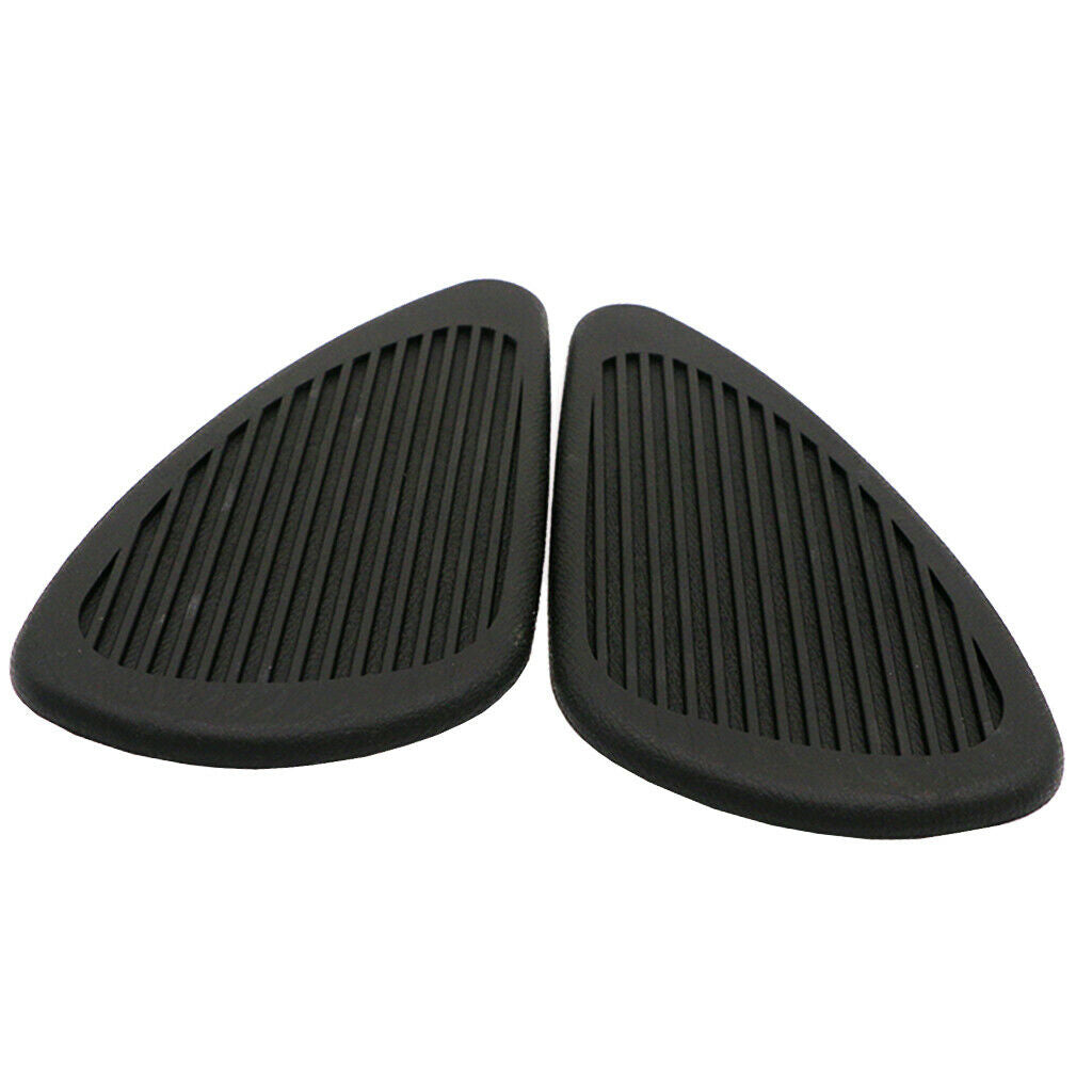Anti- Slip Side Tank Traction Knee Grip Protectors Gas Tank Stickers  Black