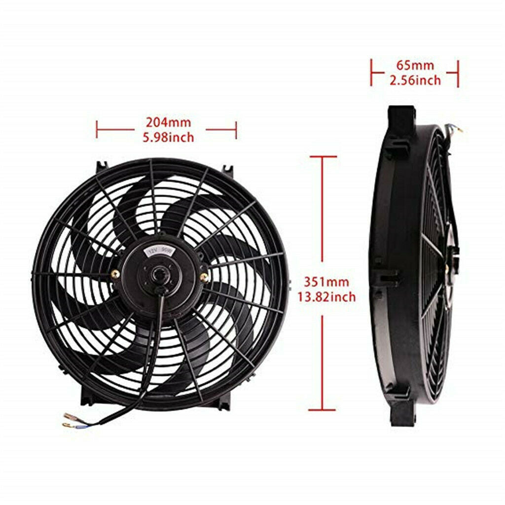 Universal 14 "Electric Cooling Fan 2250CFM Electric Motor Fan For Cars