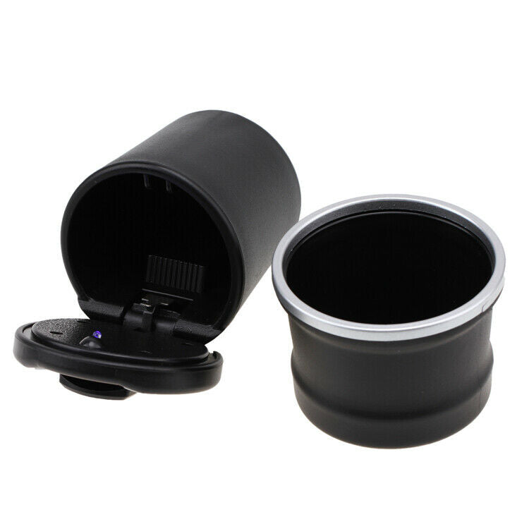Car Auto Truck Smoke Ashtray Ash Cigarette Cylinder Cup Holder LED Light For BMW