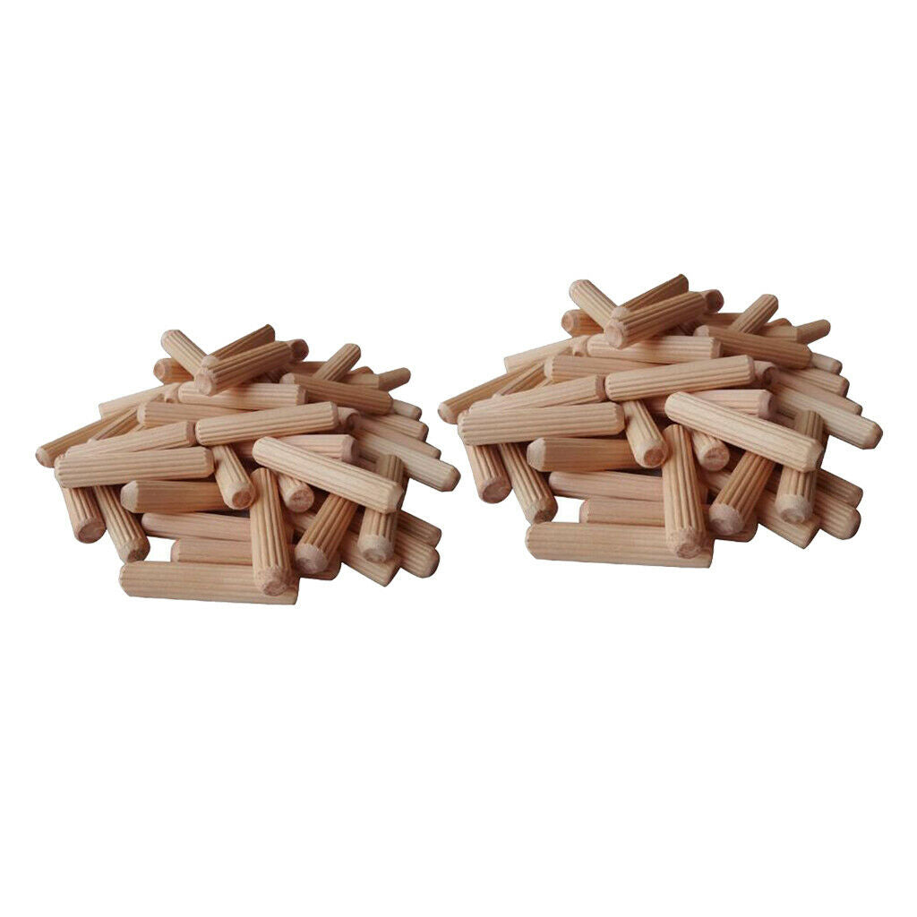 Set of 200 Wood Dowel Rods Dowels for DIY Woodworking Wood Craft Supplies