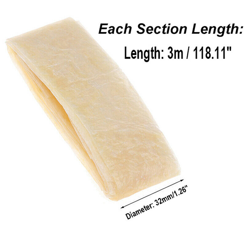 3mX32mm Edible Sausage Packaging Tools Sausage Tube Casing for Sausage Maker.DD