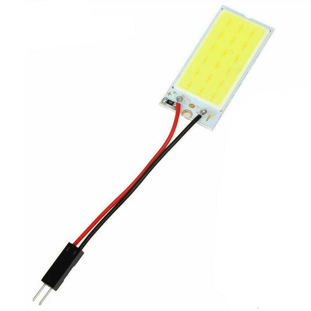 5PCS White Light COB LED T10 4W 12V Car Interior Panel Light Dome Lamp Bulb Set