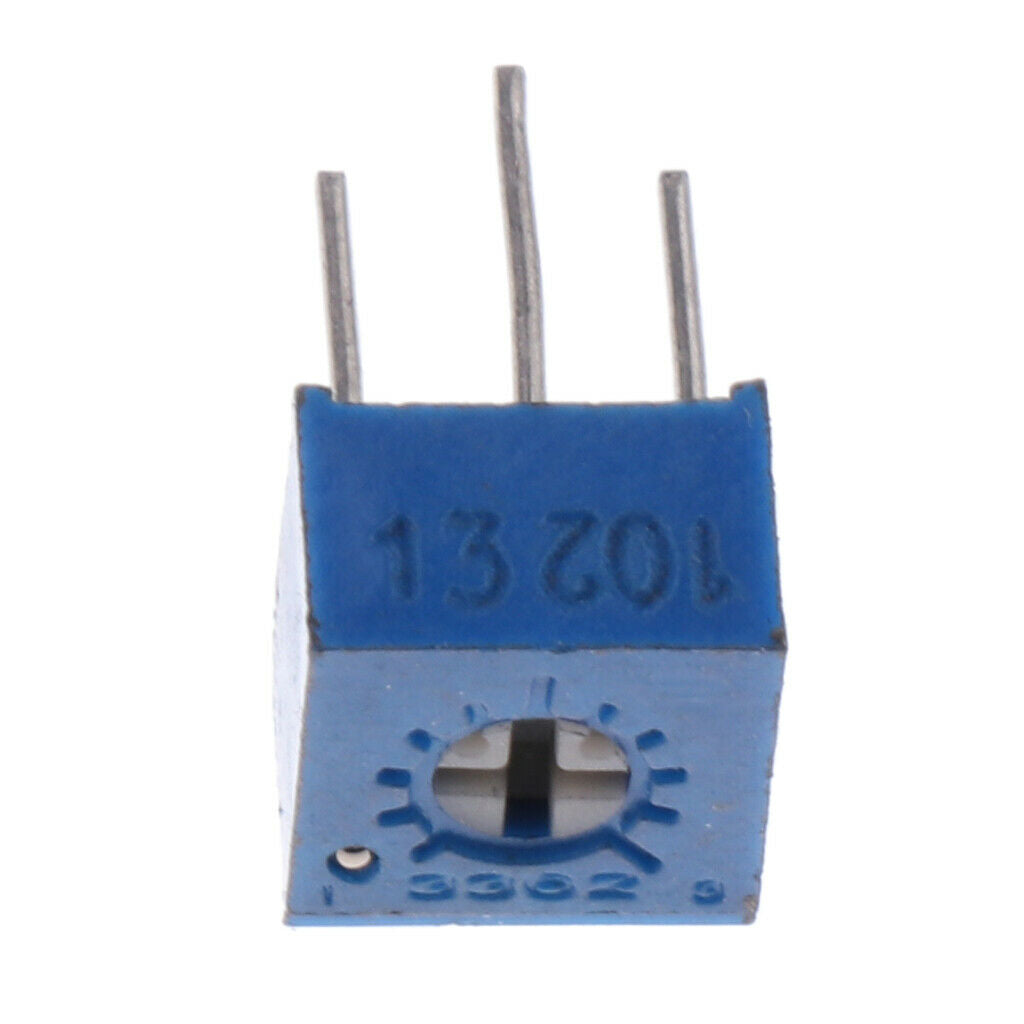 50 Pieces 1K Ohm Multi Turn Rotary Potentiometer Trim Precision Cutting Board