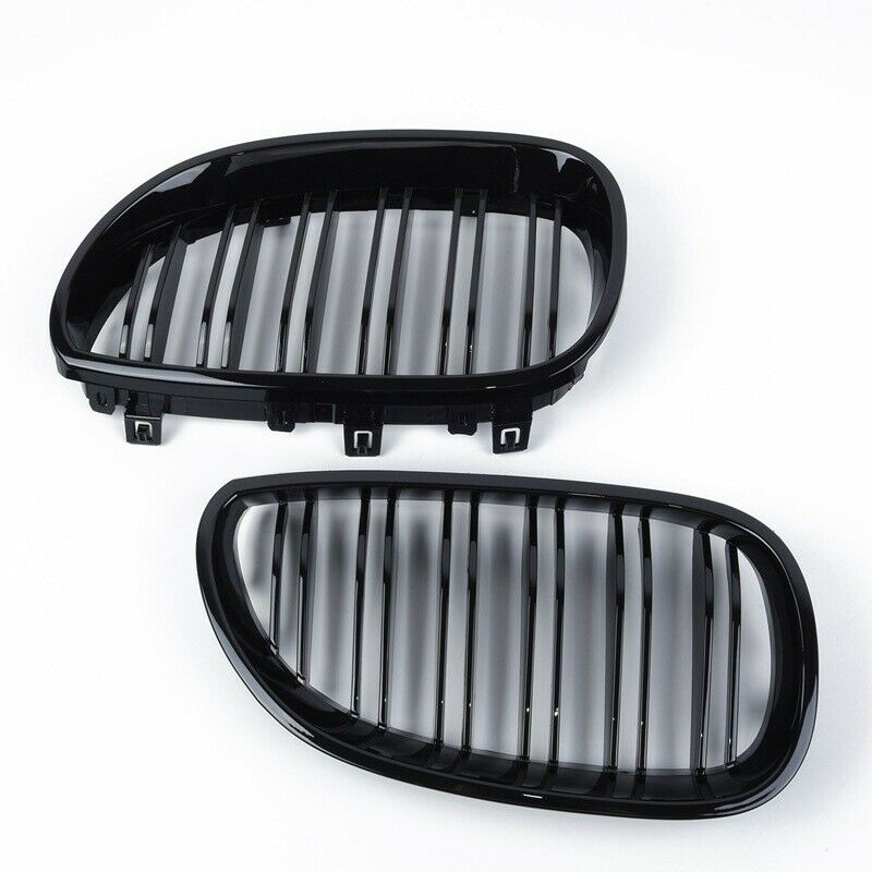 Front Kidney Grill Double Slat Double Line Grille for BMW E60 E61 5 Series 03-10