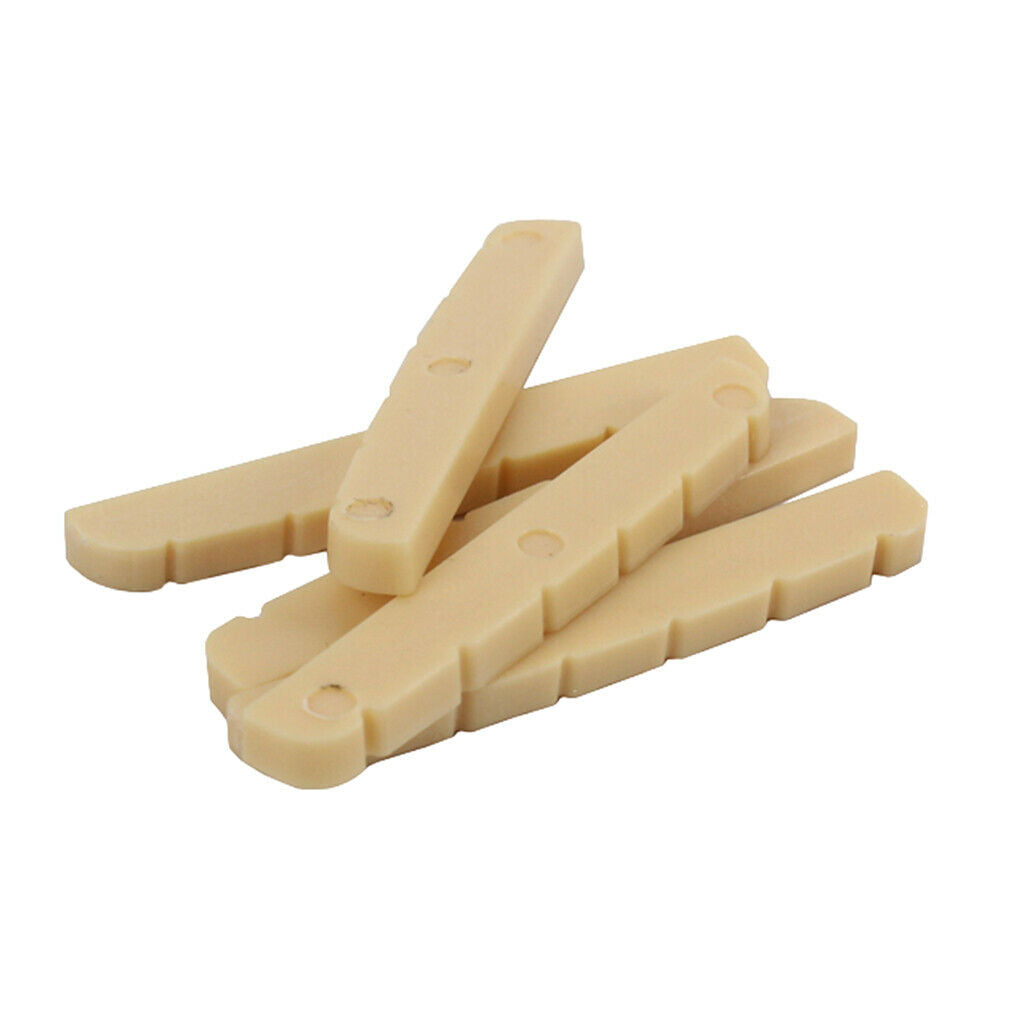 5x 6 String Electric Guitar Nut Saddle For ST  Style Guitar Replacement