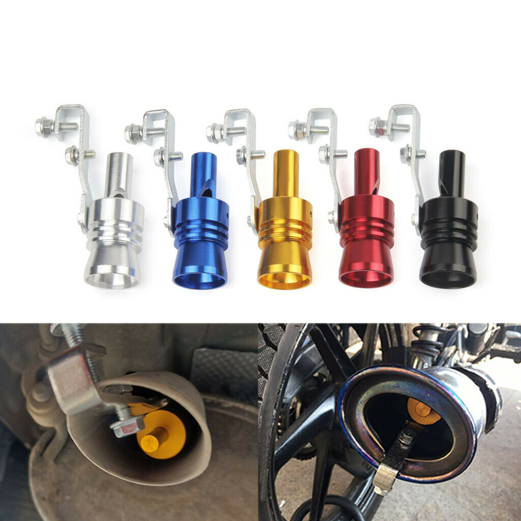 Universal Car Turbo Whistle Refitting Turbo Whistle Exhaust Pipe Black_XL
