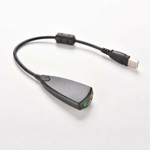 USB To 3.5mm Mic/Headphone Jack Stereo Headset Audio Adapter 7.1 Sound Card Hot@