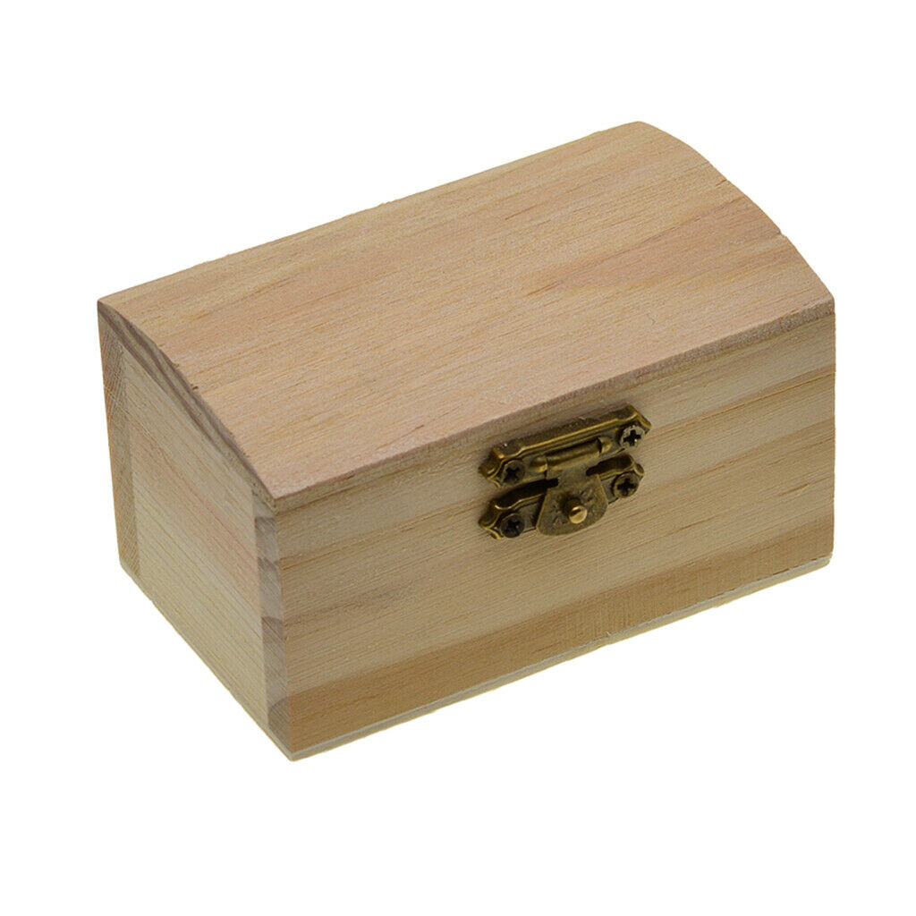 Simple storage box made of wood for jewelry, small gadgets, gift wood