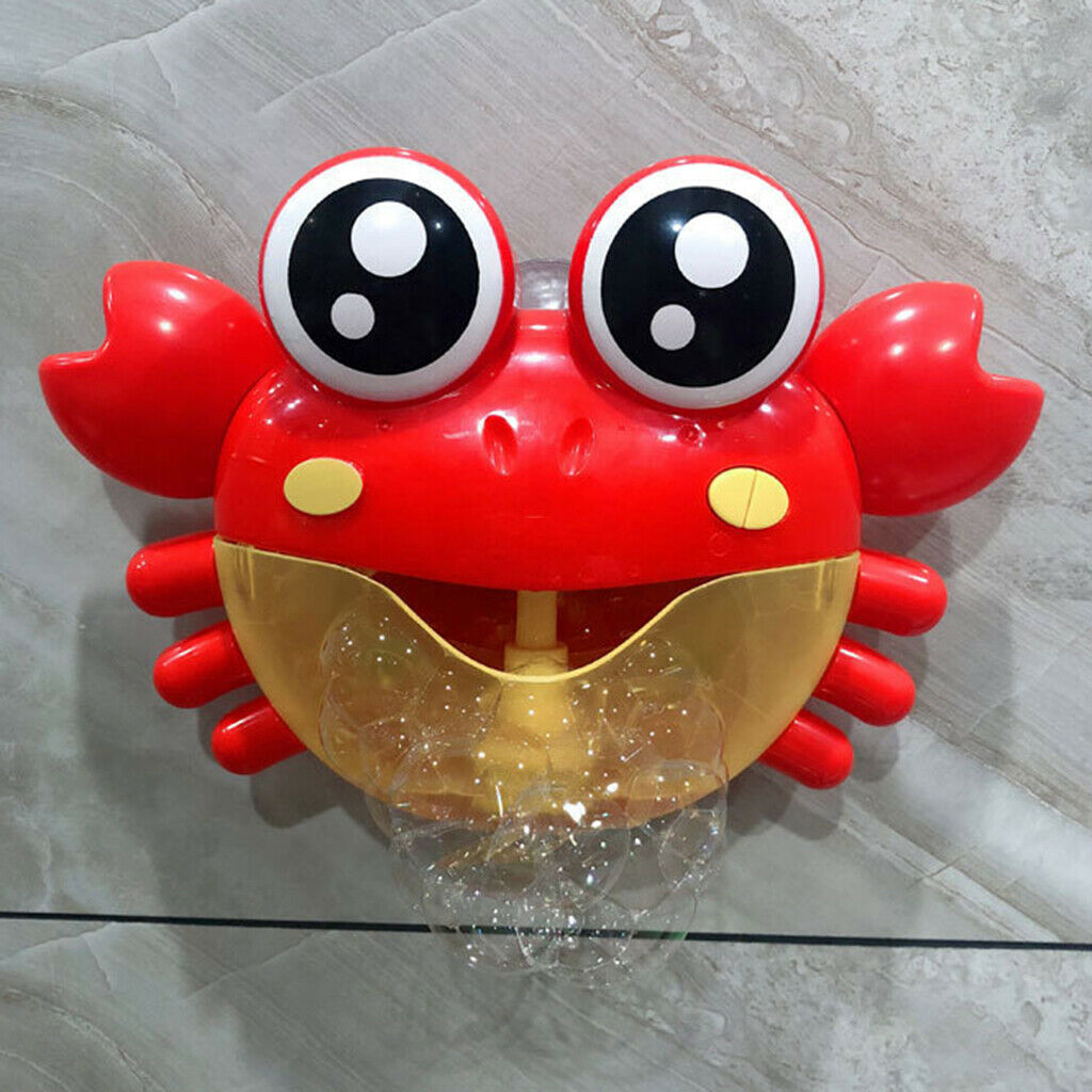 2x Baby Crab Bubble Blower Bubble Machine with Nursery Rhyme Bathtub Bath Toys