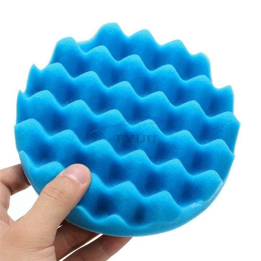 7Pcs 6" inch Polishing Pads Sponge and Woolen Polishing Waxing Buffing Pads Kit