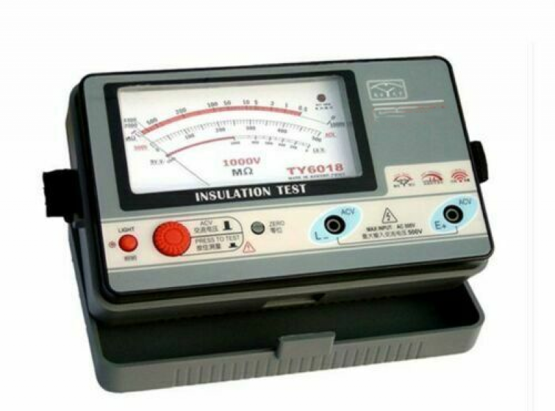 1000V Insulation Resistance Meter 0.5-2000M Analog Insulation Tester