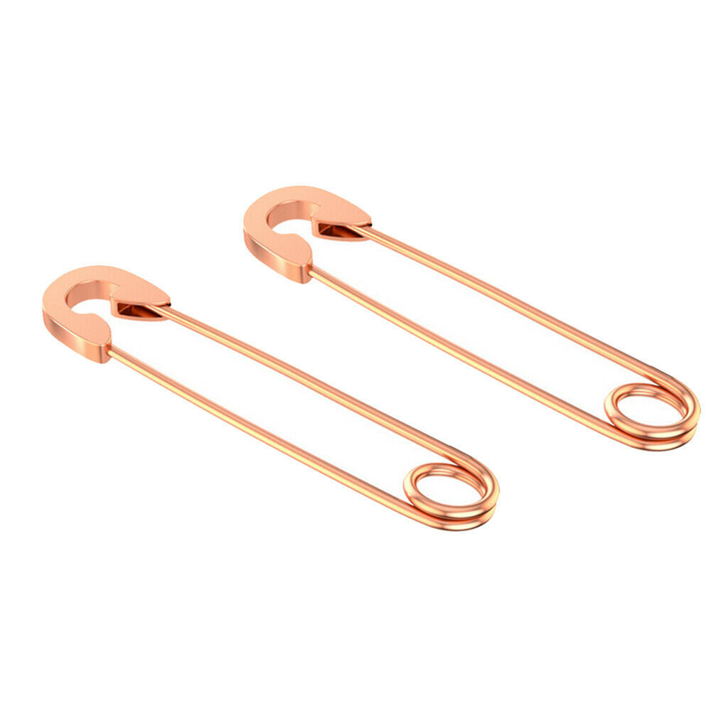 4 Pieces Women's Fashion Retro Style Safety Pin Earrings Eardrop 37.8mm